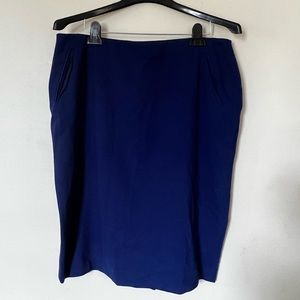 Blue office skirt